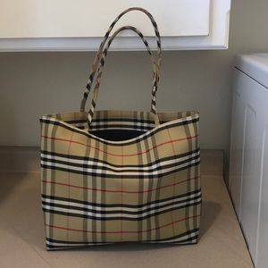 Burberry canvas bag